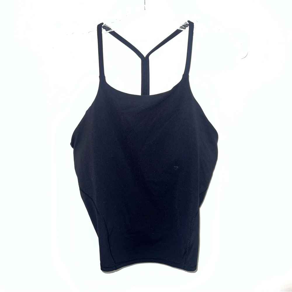 Sweaty Betty High Neck Workout Tank Top With Built-In Bra Black